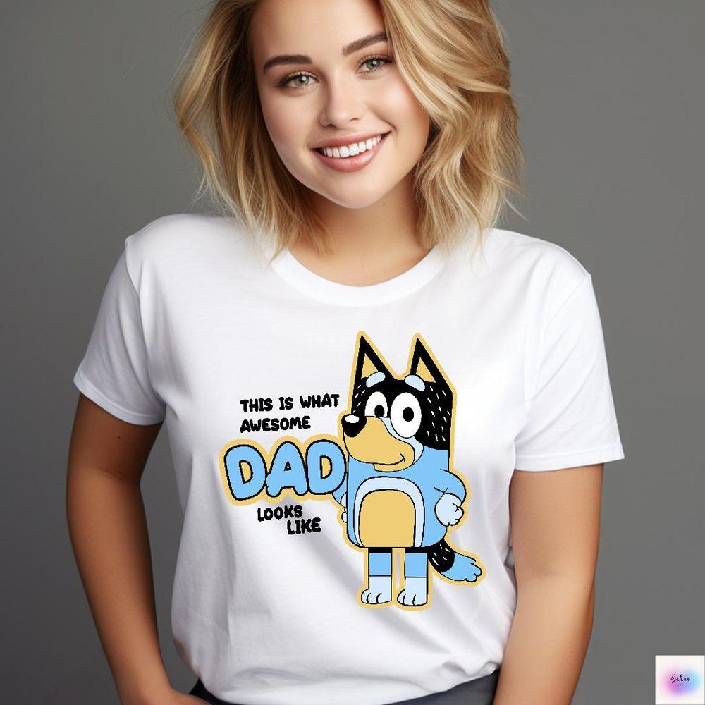 Bluey Rad Dad 2 Awesome Shirt Bluey Rad Dad 2 Awesome Shirt